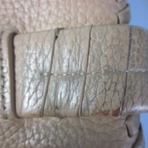 Allsaints Club Medium Clutch Crossbody Purse Tan Pebbled Leather - Picture 16 of 16